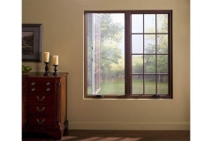 Open bedroom casement window